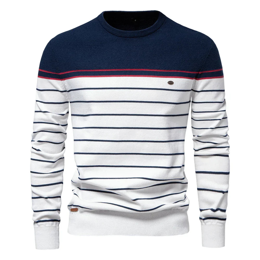 Striped Knit Men’s Sweater