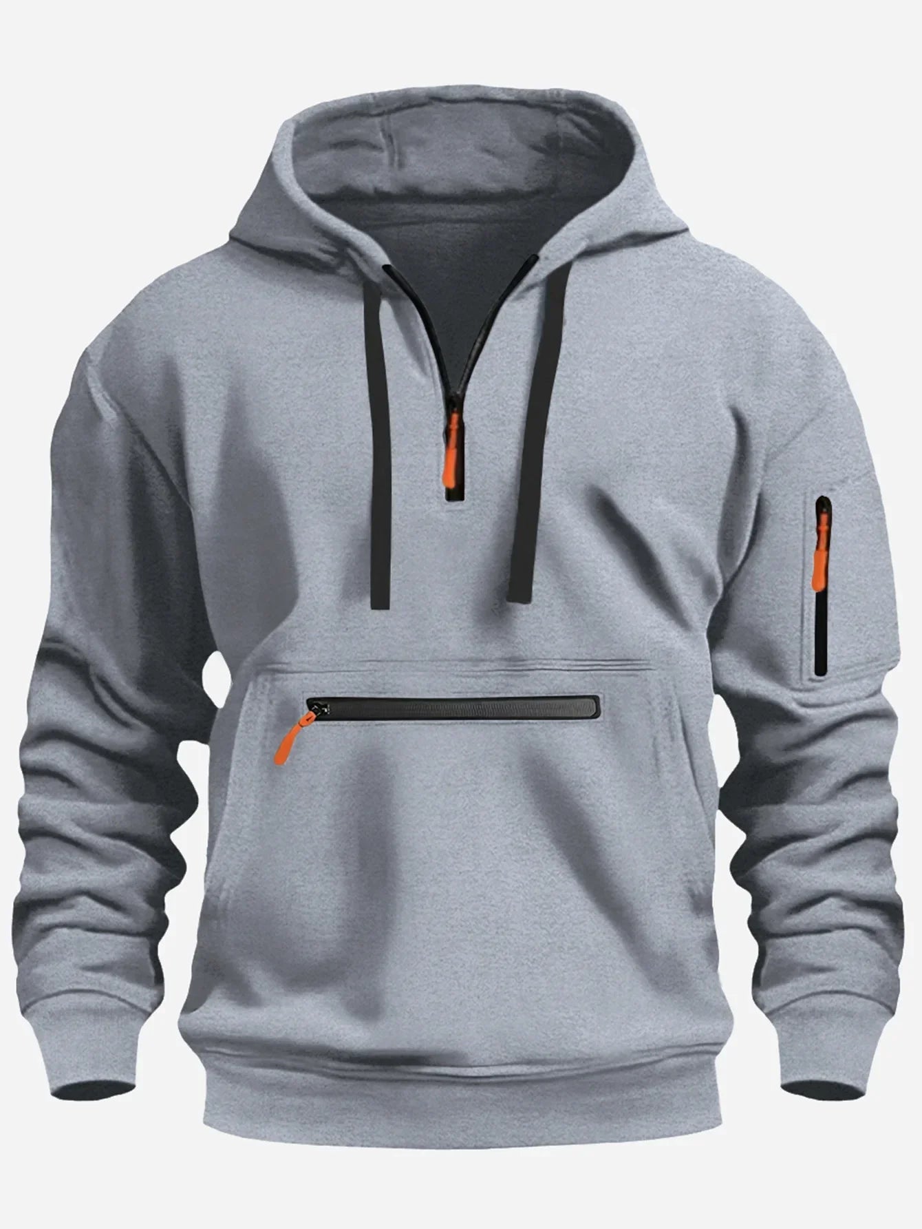 Mason | Men's Hooded Mid-Zip Sweater