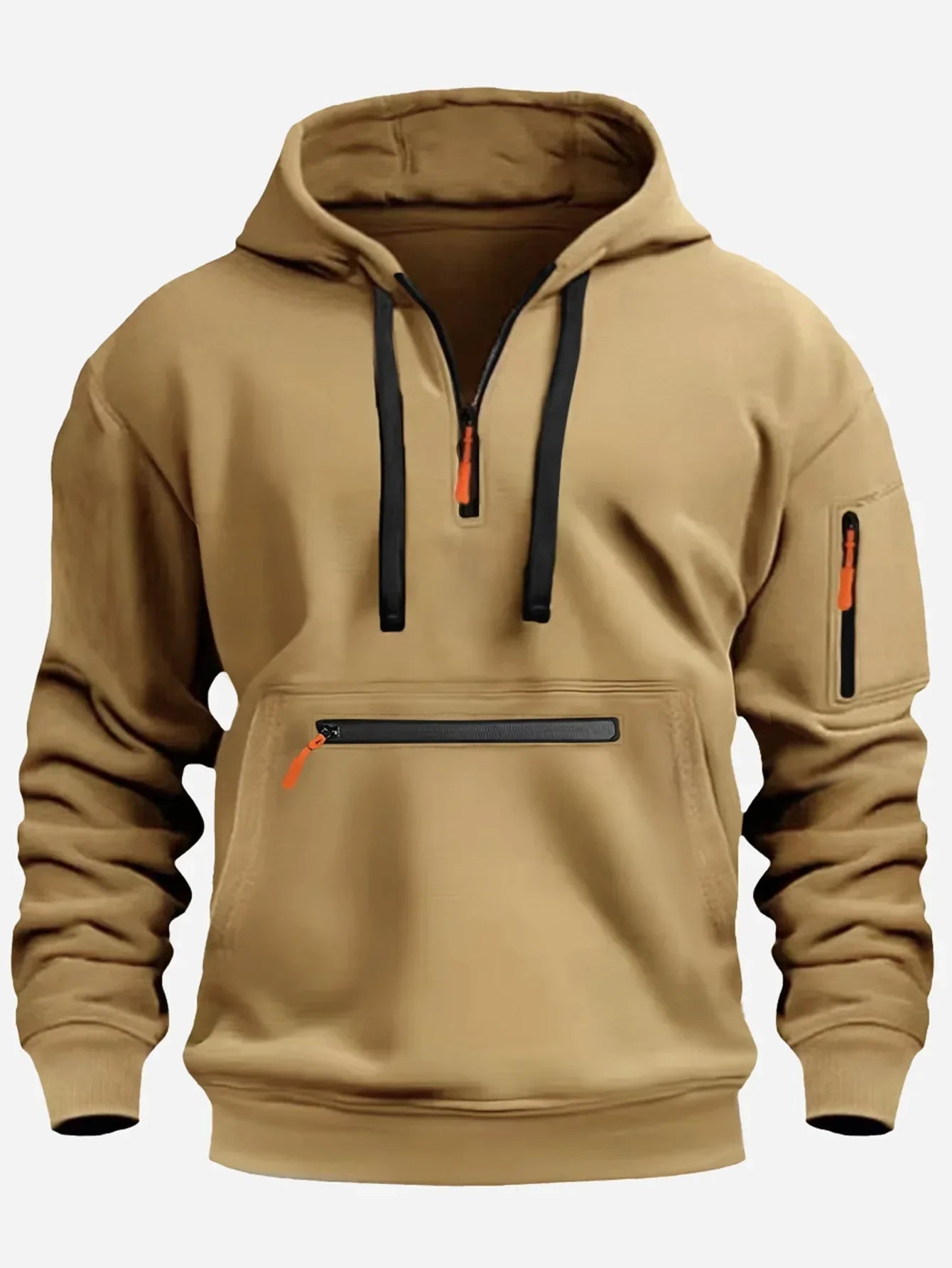 Mason | Men's Hooded Mid-Zip Sweater
