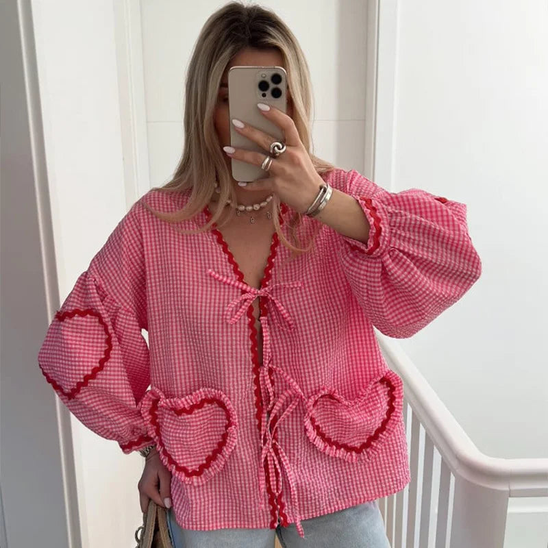 Ceiliea - Heart Blouse