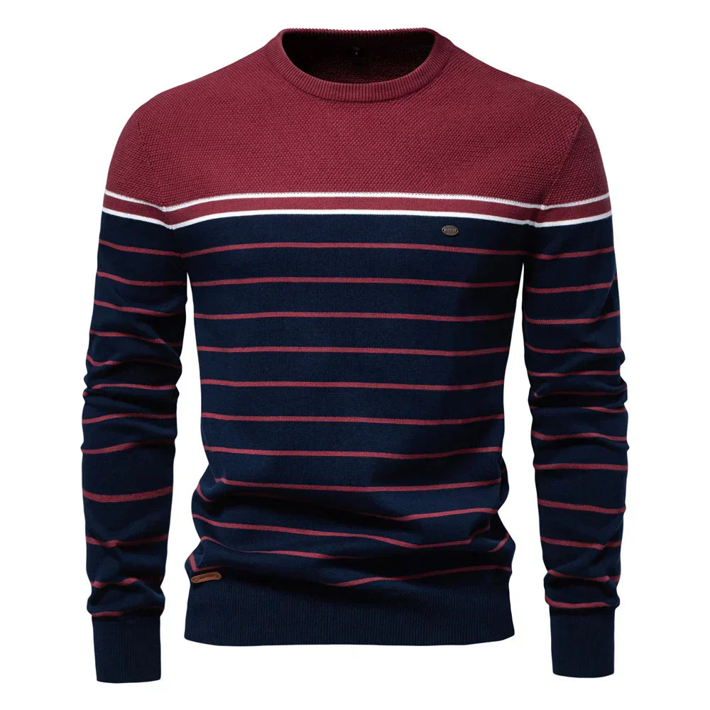 Striped Knit Men’s Sweater