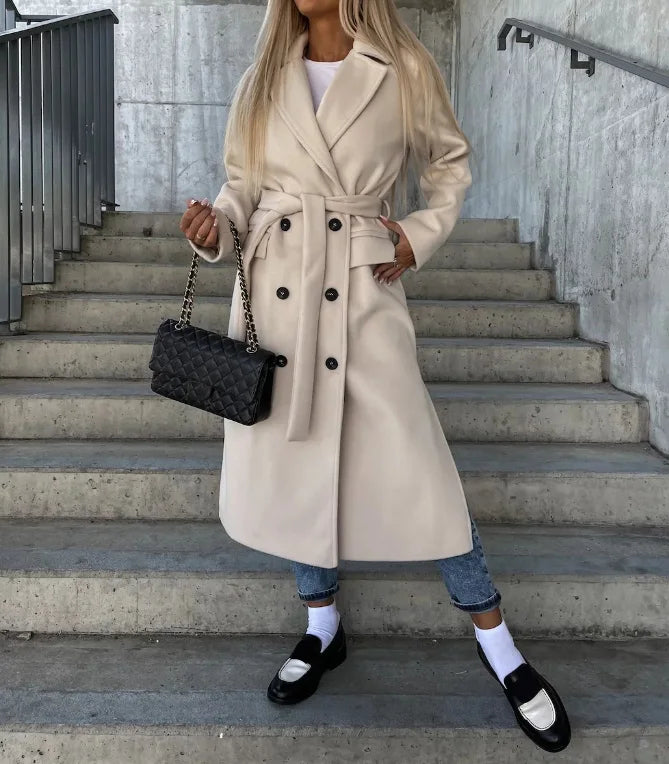 Wilma™ | Elegant Double-Breasted Wool Coat