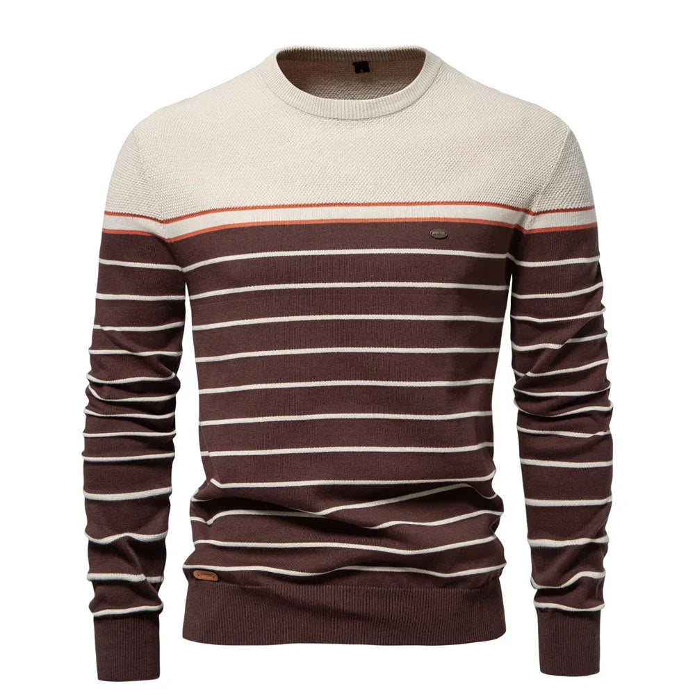 Striped Knit Men’s Sweater