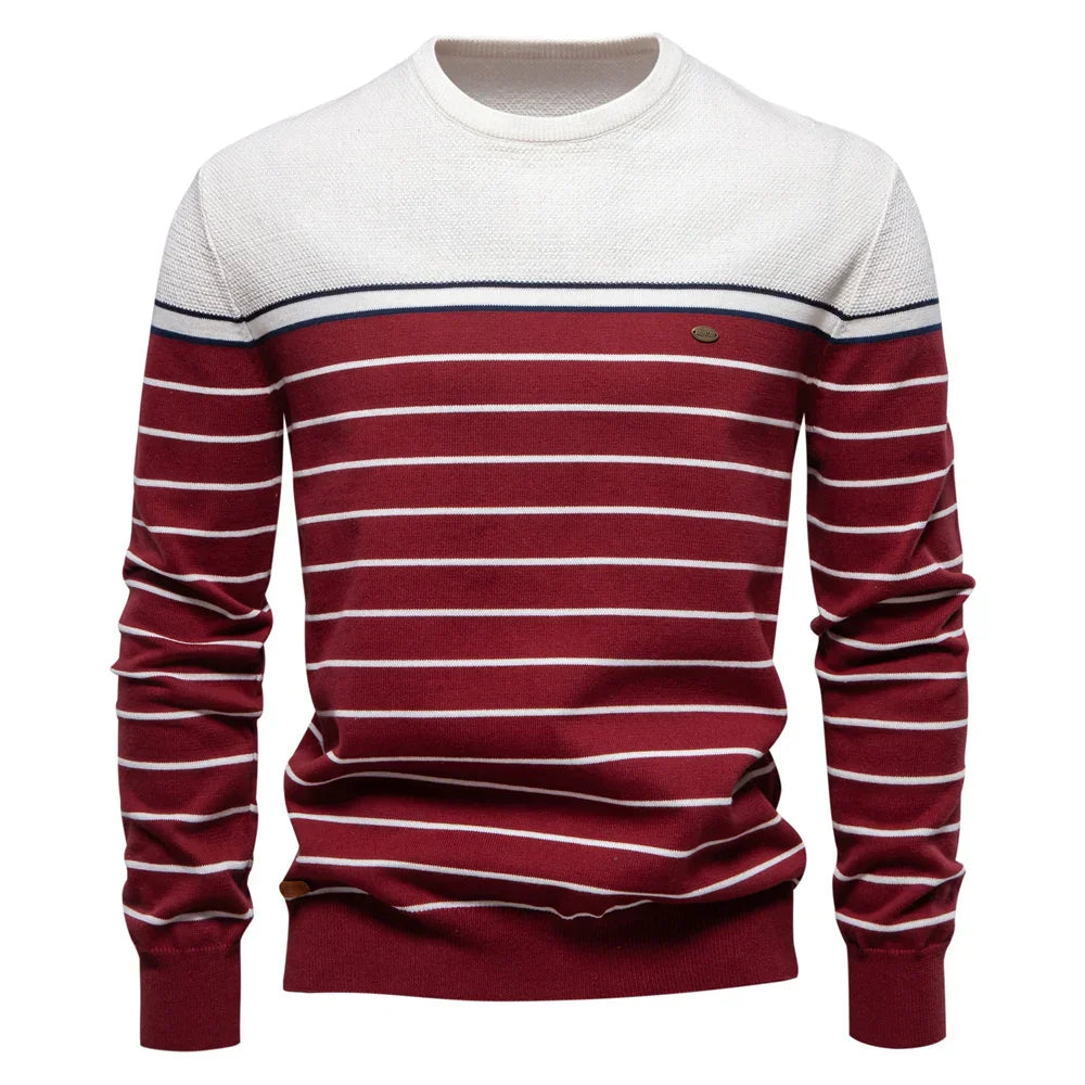 Striped Knit Men’s Sweater