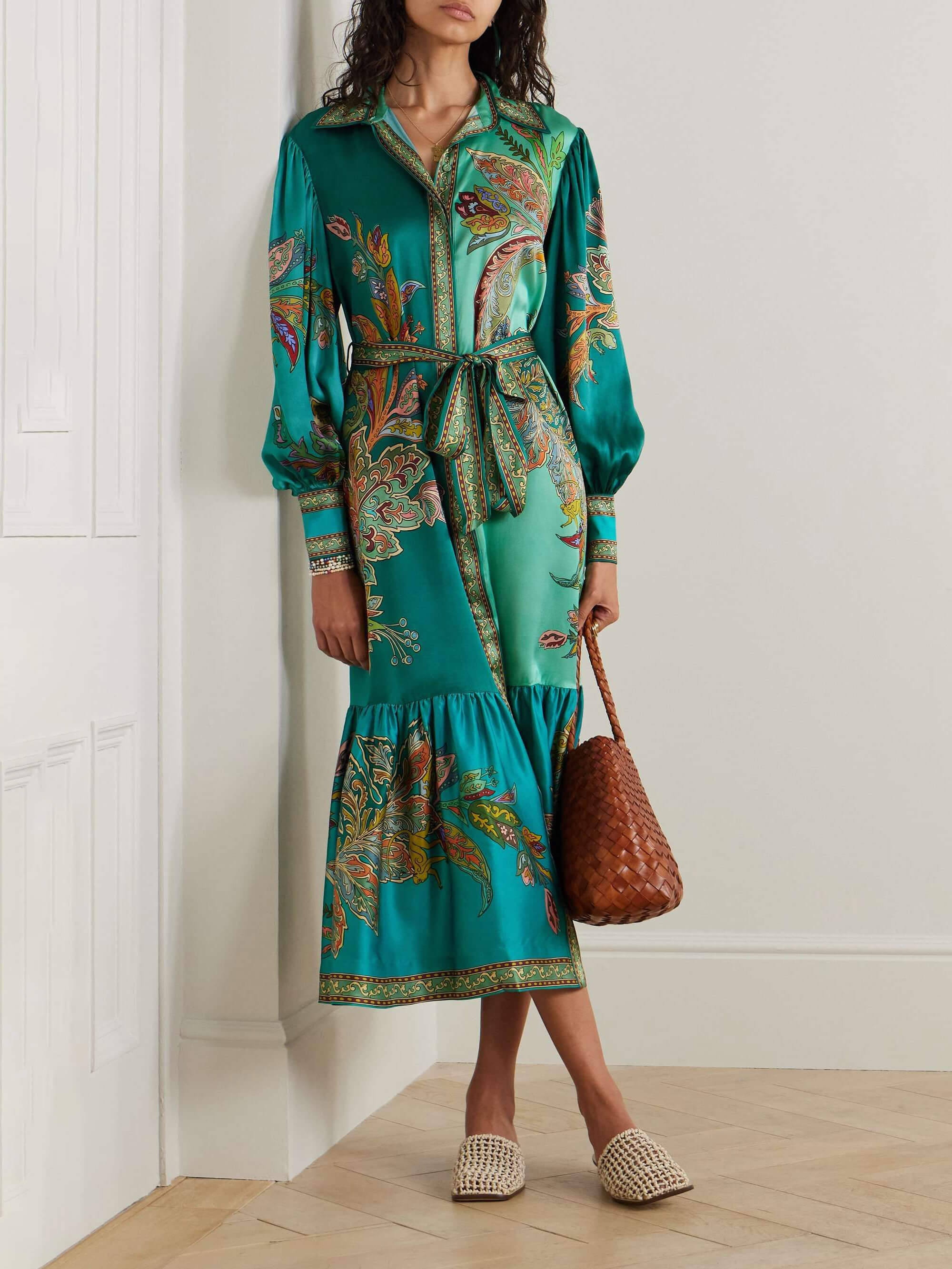 Peyton™ - Floral Print Midi Dress