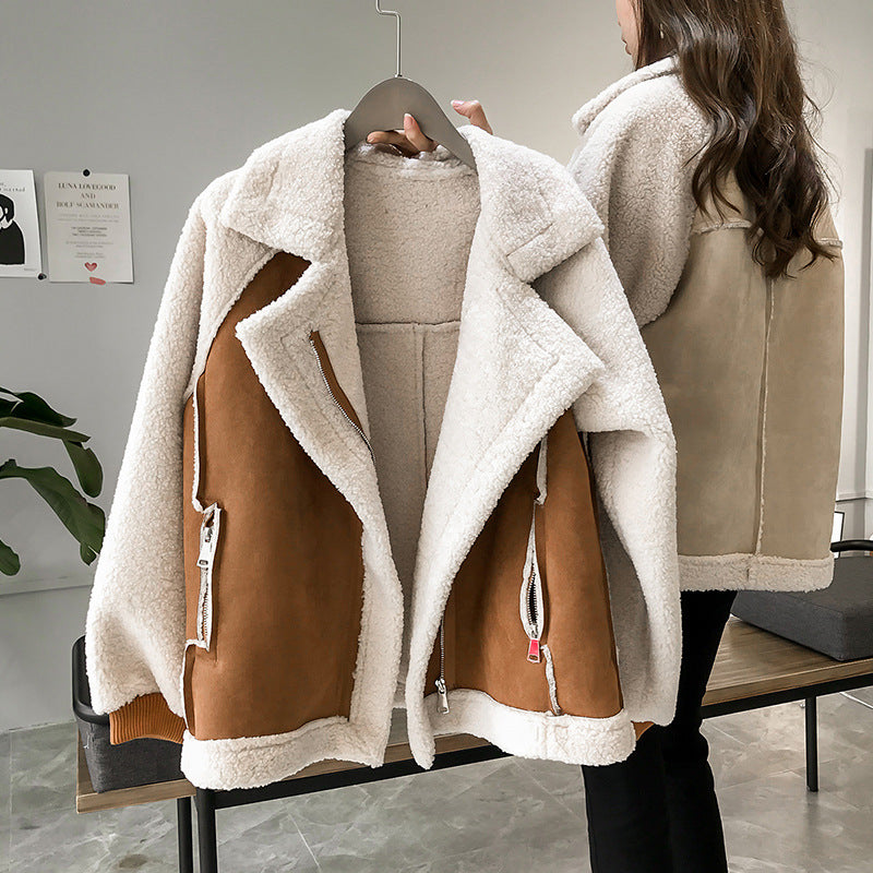 Elsie ™ | Stylish Faux Shearling Zip-Up Jacket