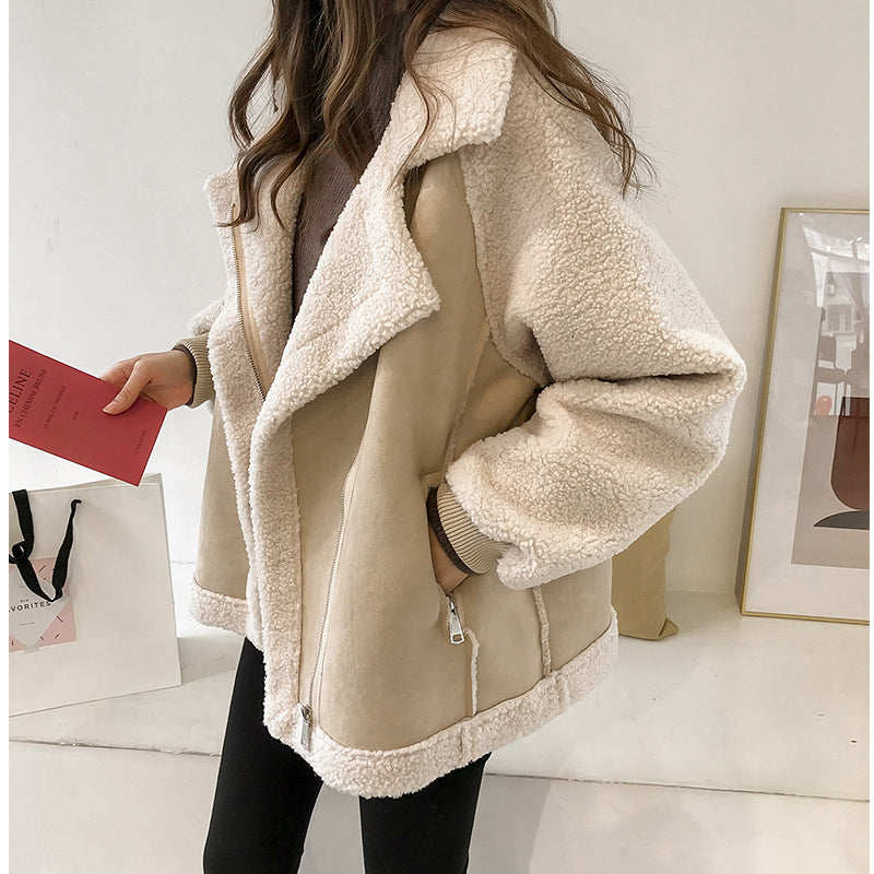 Elsie ™ | Stylish Faux Shearling Zip-Up Jacket