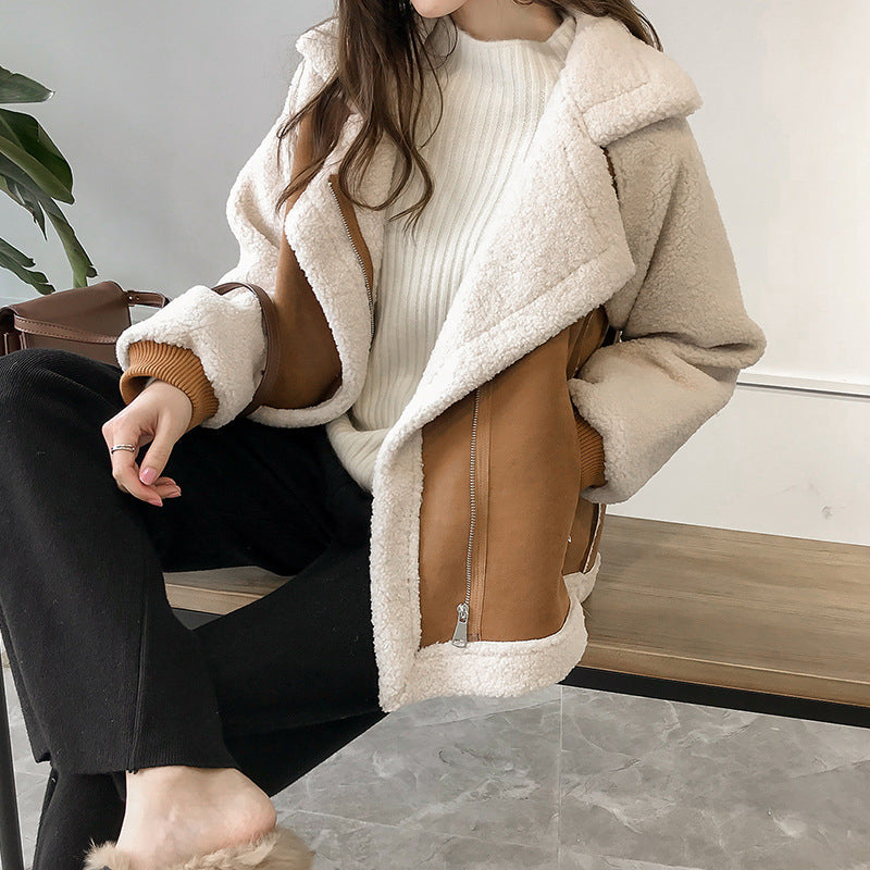 Elsie ™ | Stylish Faux Shearling Zip-Up Jacket