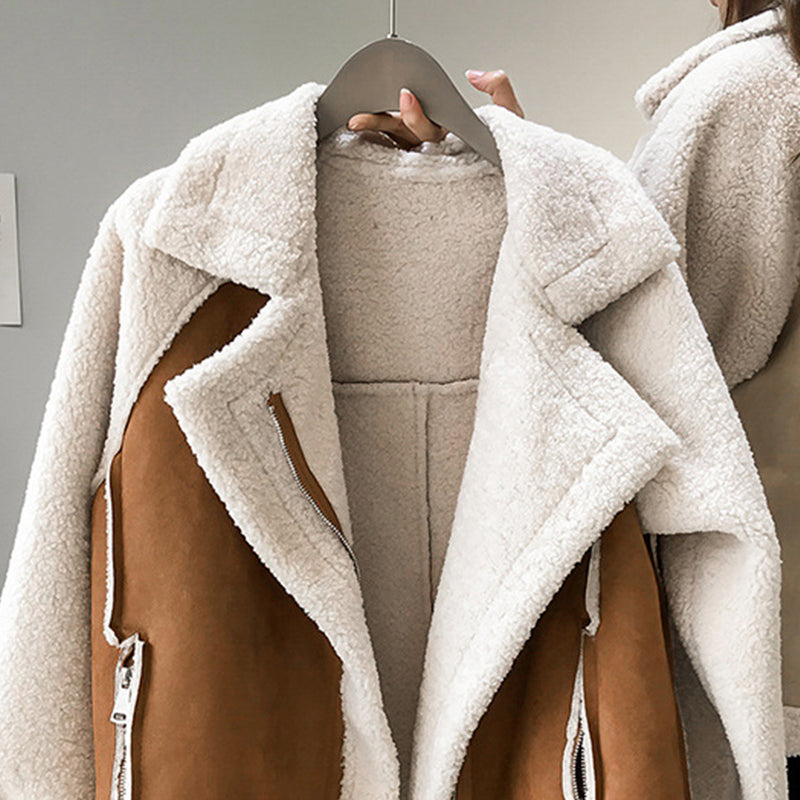 Elsie ™ | Stylish Faux Shearling Zip-Up Jacket