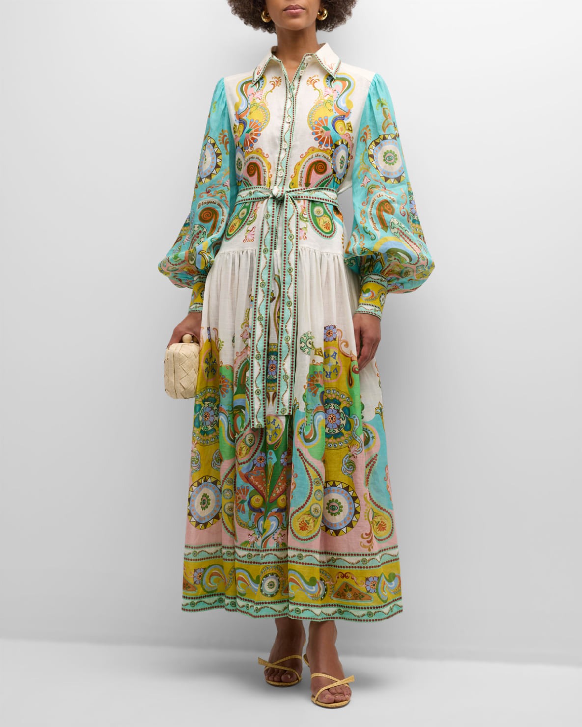 Kayla™ - Balloon Sleeve Midi Dress