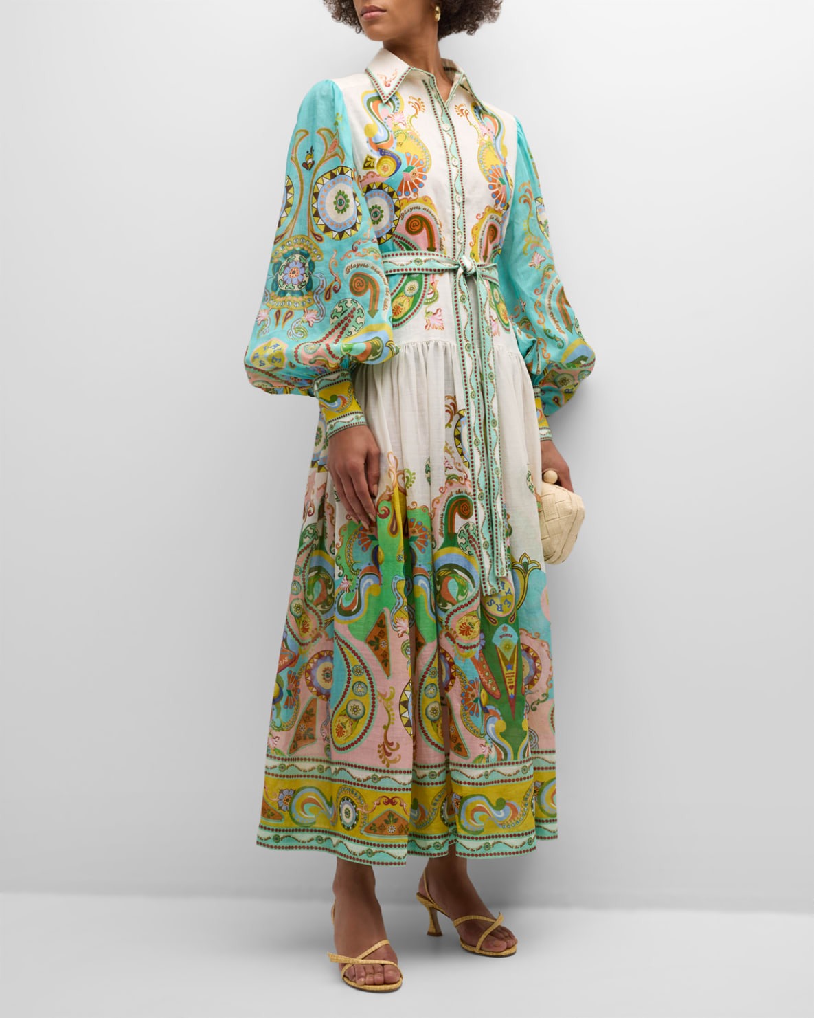 Kayla™ - Balloon Sleeve Midi Dress