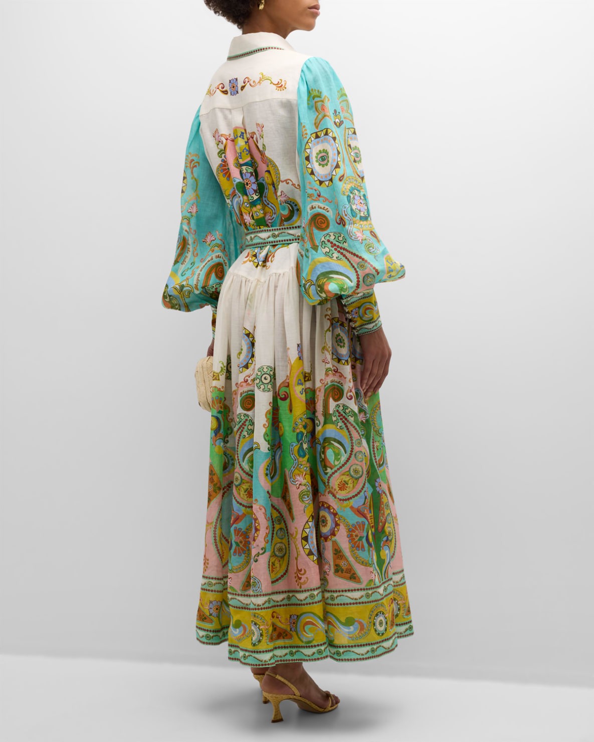 Kayla™ - Balloon Sleeve Midi Dress