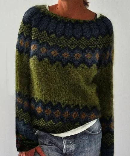 MOYRA- COZY FAIR ISLE SWEATER