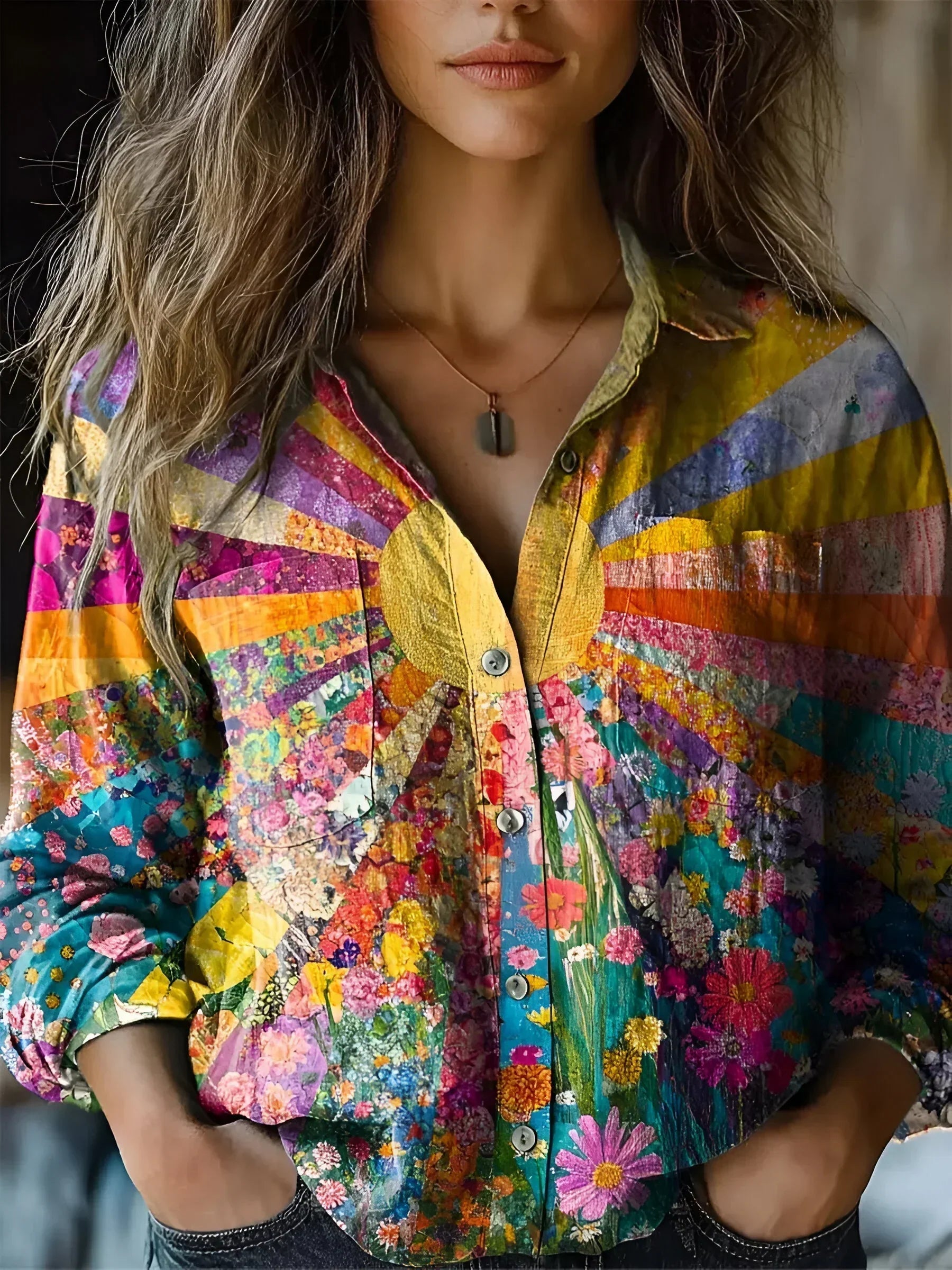 Jinie™ | Sunflower-Inspired Blouse
