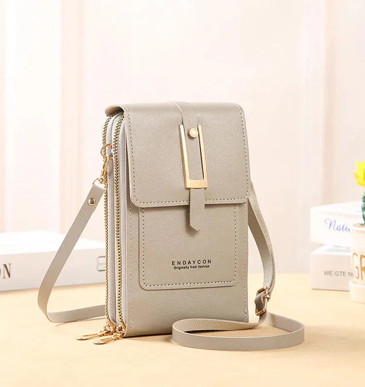 Women's Leather Cell Phone Bag
