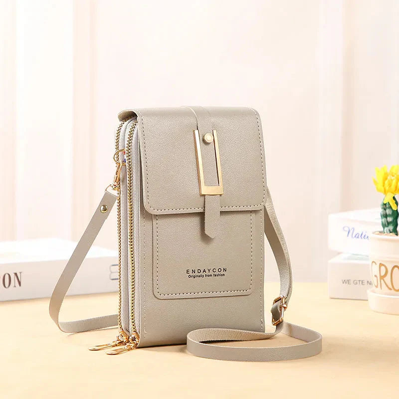 Women's Leather Cell Phone Bag