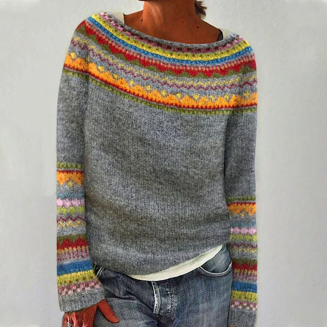 MOYRA- COZY FAIR ISLE SWEATER